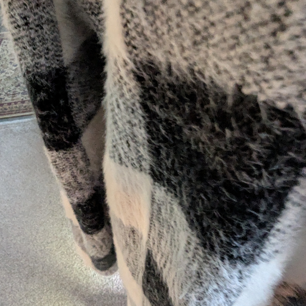 Kut from the Kloth Black and White Teddy Jacket - Picture 3 of 6